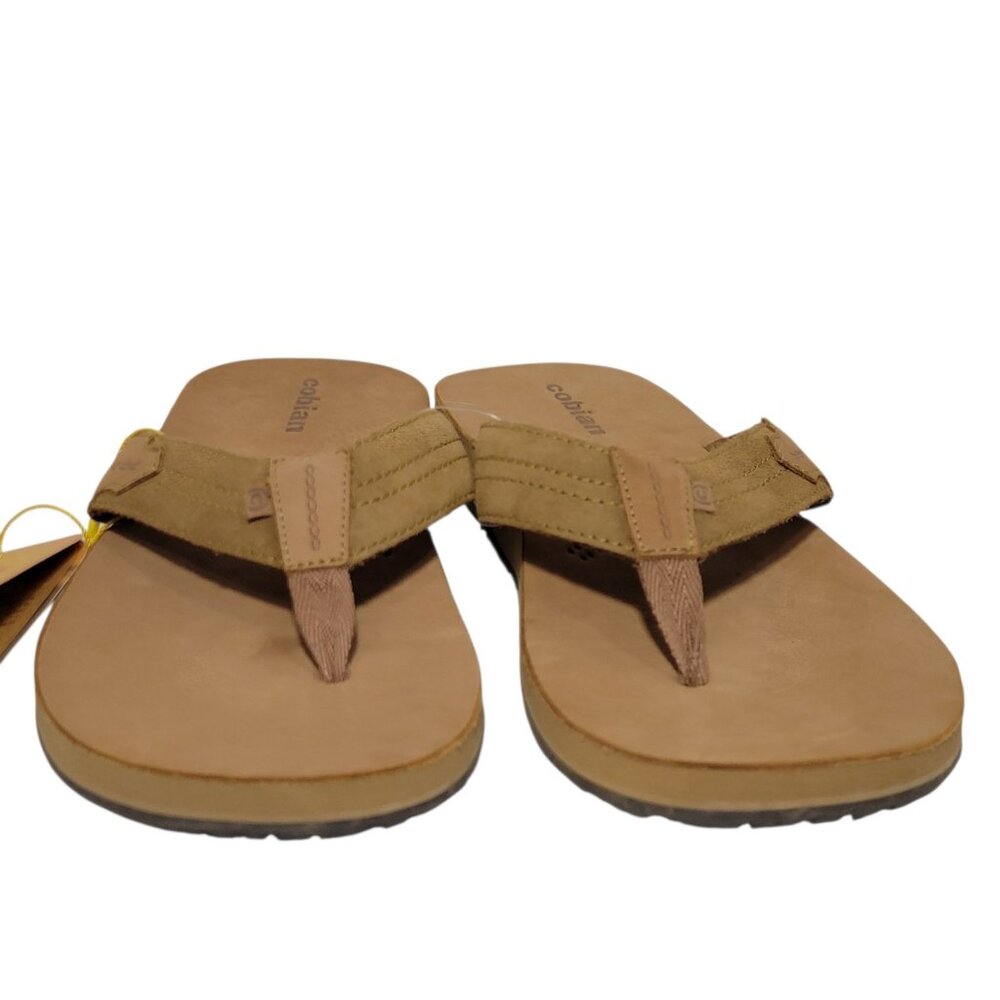 Cobian Lazo Flip Flop Sandals Men Size 11 CAMPO DEL SOL Tan Leather Arch Support - Picture 7 of 16